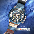 Reloj Curren Blue Chrono