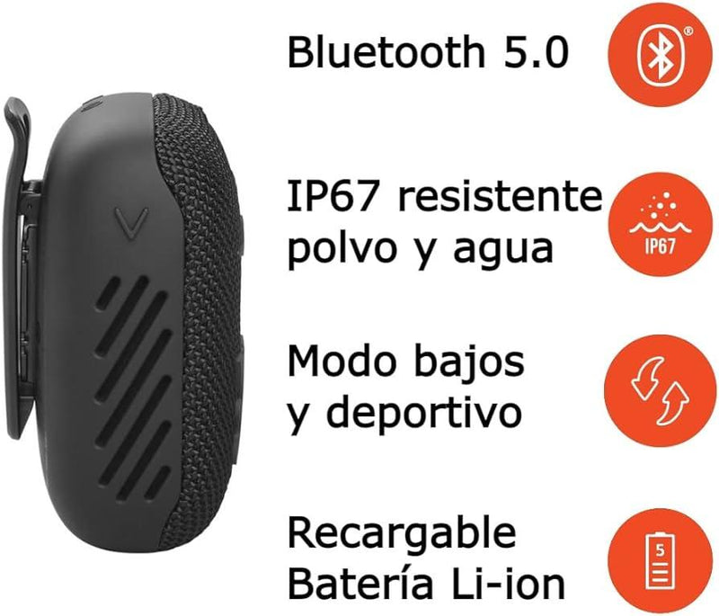 Parlante JBL Wind 3 Bluetooth Bici y Motos. [Resistente al agua] 50% DE DESCUENTO🔥 - Colombiada